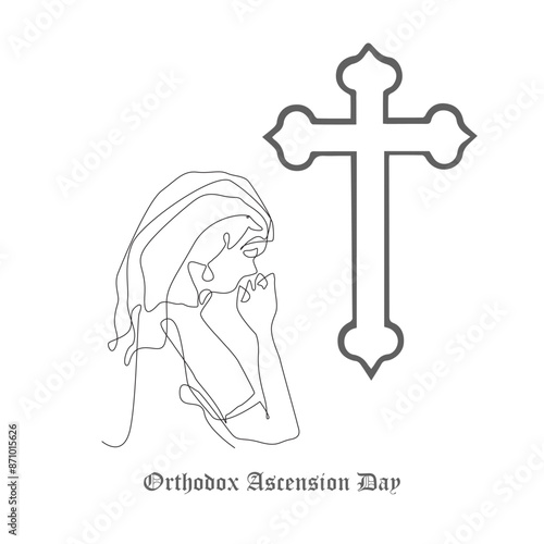 Orthodox Ascension Day illustration.