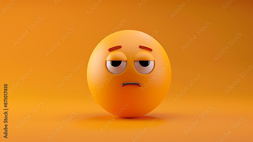 Design an emoji showing regret or remorse with a downward gaze. Design an emoji showing regret or remorse with a downward gaze.