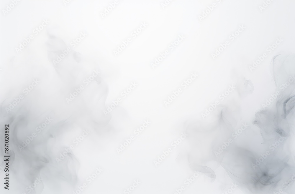 Naklejka premium Smoke isolated on white background. Realistic cloud of smoke.