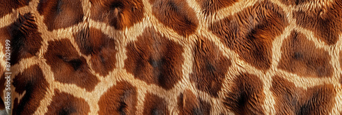 Giraffe fur texture. Unique intricate pattern