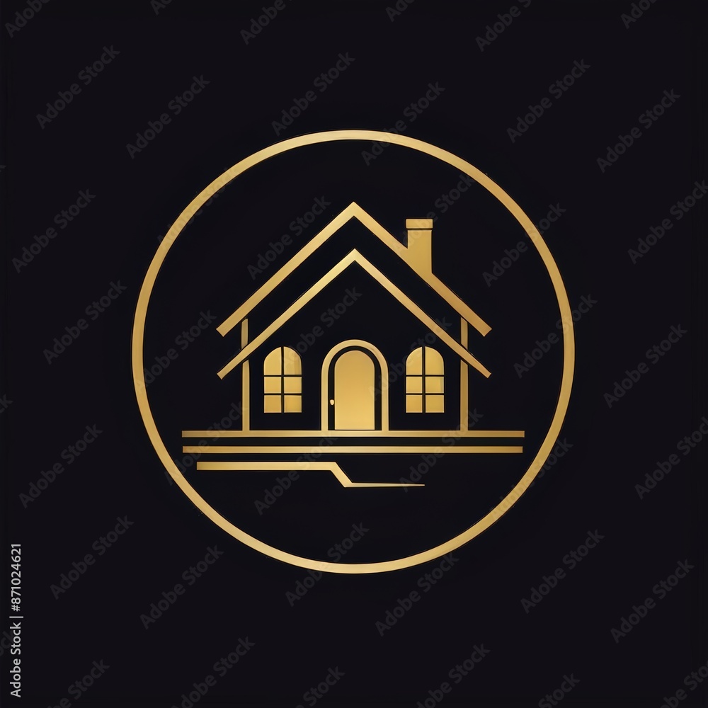 Luxury Home Real Estate Logo. Real Estate logo, Construction Architecture Building Logos. Luxury Home Real Estate Logo. Real Estate logo, Construction Architecture Building Logos.