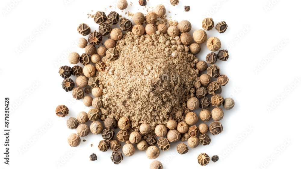 A collection of various nuts and seeds on a white surface A collection of various nuts and seeds on a white surface