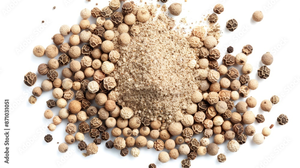 A collection of various nuts and seeds arranged on a clean white surface A collection of various nuts and seeds arranged on a clean white surface