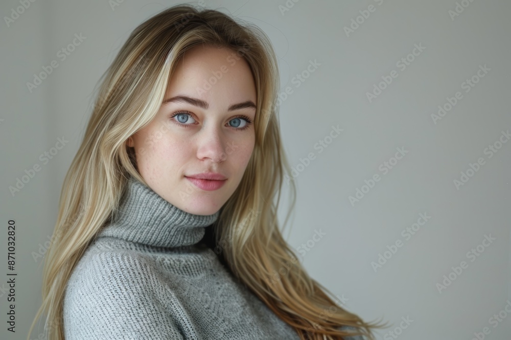 Portrait of a lovely young blonde. Portrait of a lovely young blonde.