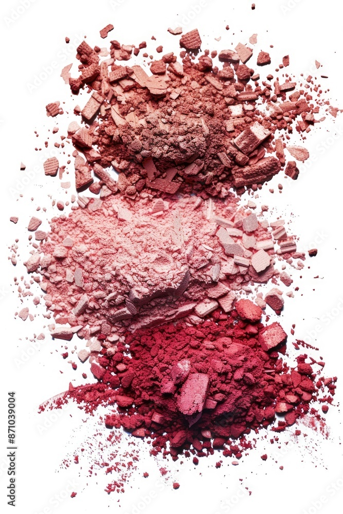 Fototapeta premium A variety of colorful eyeshadows arranged on a clean surface for makeup application
