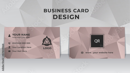 business card print templates. Personal visiting card with company logo