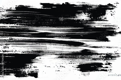 Black and white Grunge Background.  Distress black rough background. Distressed overlay texture. Grunge background. Abstract texture. Noise dirty. Dirty artistic background. Vector illustration.  