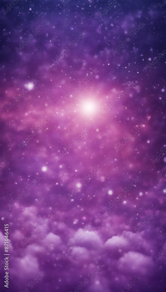 A purple and blue space with many stars filled with clouds and the stars are scattered throughout ba A purple and blue space with many stars filled with clouds and the stars are scattered throughout ba