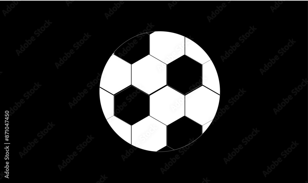 Obraz premium soccer ball isolated on black