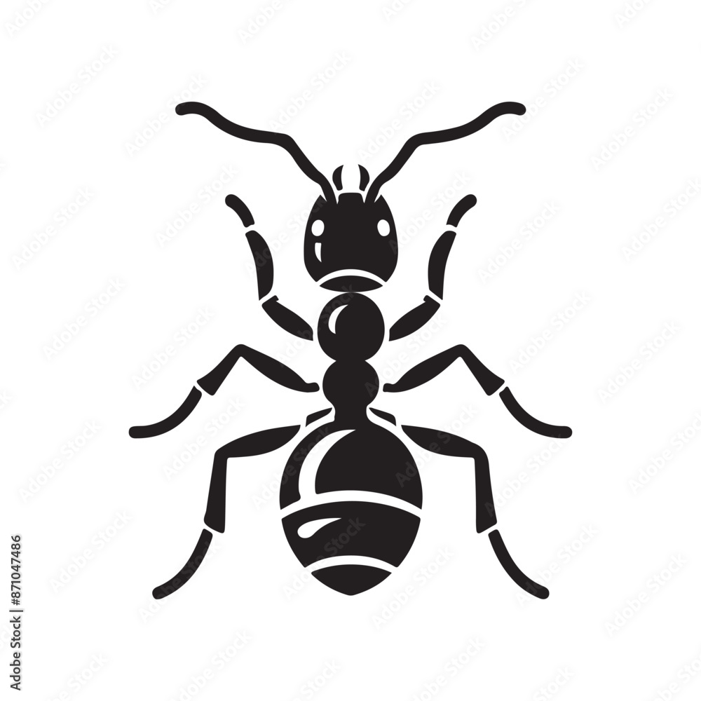 Ant silhouette vector Ant silhouette vector