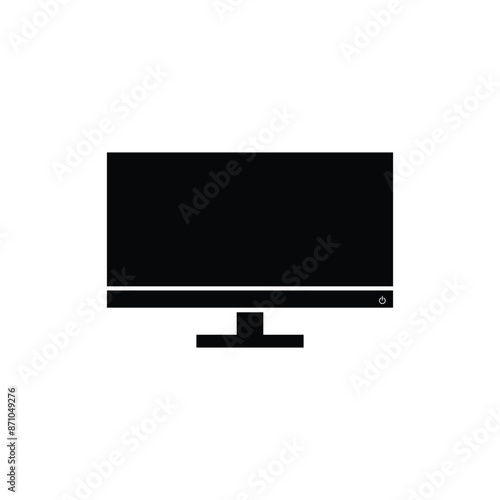 Icon Monitor silhouette simple vector design