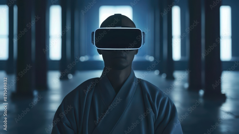 An advanced virtual reality experience that transports users to a celestial temple An advanced virtual reality experience that transports users to a celestial temple