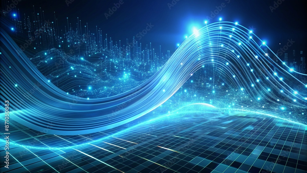 Abstract Tech Wave Abstract Tech Wave