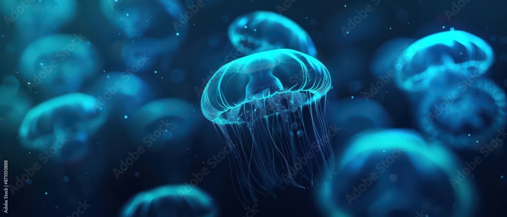 An innovative research project where scientists communicate with ghostly microorganisms from space, unlocking new frontiers in supernatural biology, with copy space high tech An innovative research project where scientists communicate with ghostly microorganisms from space, unlocking new frontiers in supernatural biology, with copy space high tech