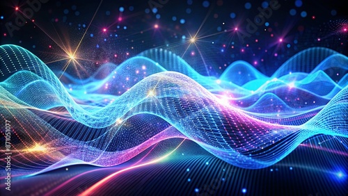 Wallpaper Mural Abstract Tech Wave Torontodigital.ca
