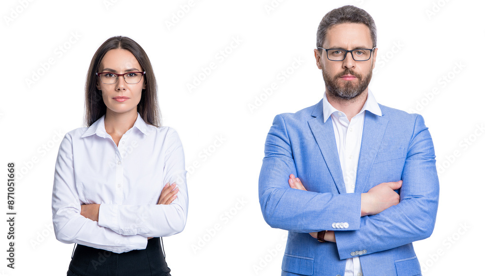 businesspeople with coworker. business leadership and success. leader representing leadership. successful businesspeople. business leader isolated on white. two colleagues in office businesspeople with coworker. business leadership and success. leader representing leadership. successful businesspeople. business leader isolated on white. two colleagues in office