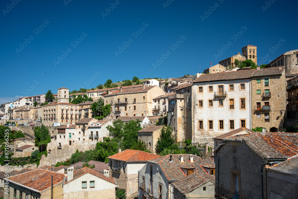 Scenic View of Sepulveda Town in Segovia, Spain Scenic View of Sepulveda Town in Segovia, Spain