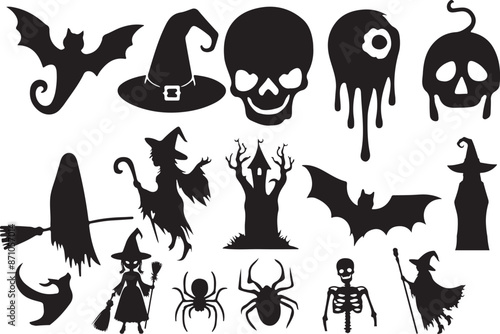 set of halloween icons