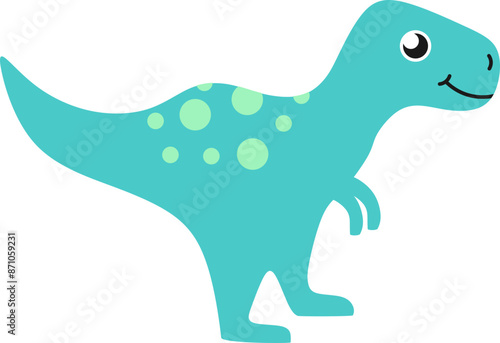 T-Rex Cute Smiling Dinosaur Graphic