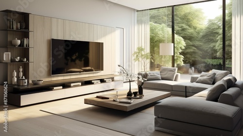 mounted tv home interior