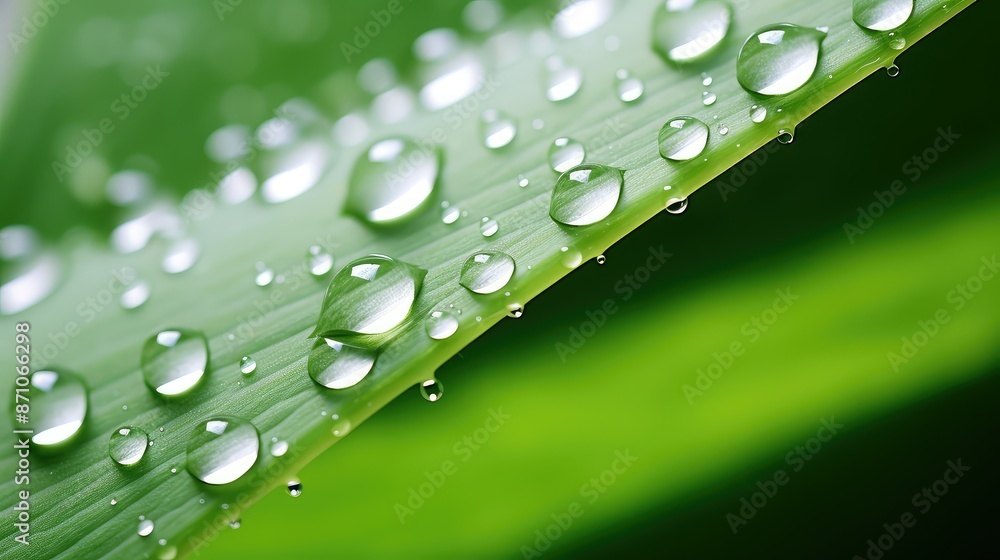 up aloe vera leaf
