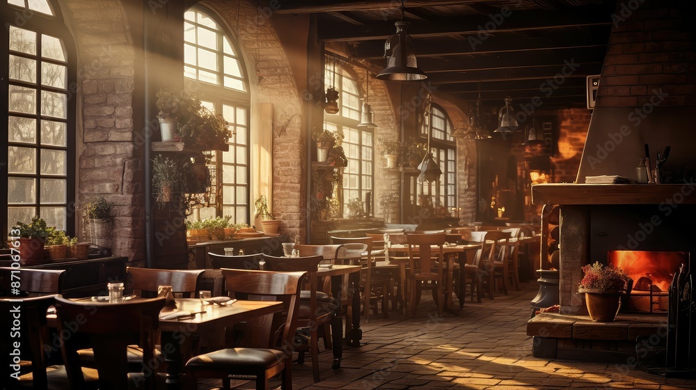 atmosphere blurred restaurant interior atmosphere blurred restaurant interior