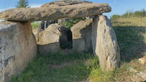 View of the historical Cromlech in Lalapasa, Edirne, Turkey photo