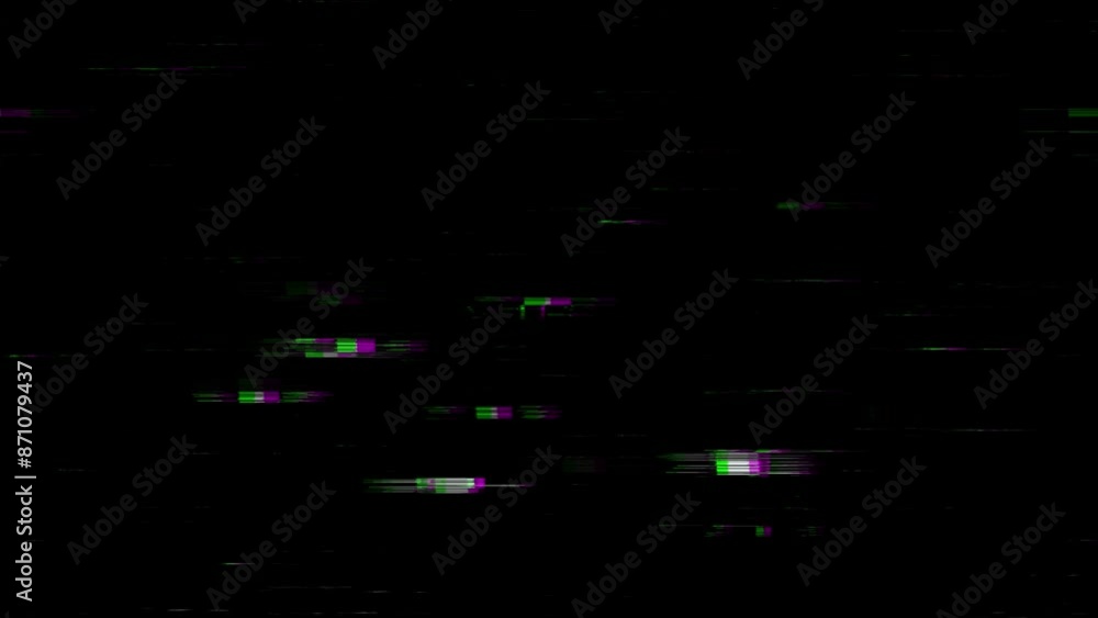 Glitch noise static television VFX pack. Visual video effects stripes background,tv screen noise glitch effect.Video background, transition effect for video editing, intro and logo reveals with sound.