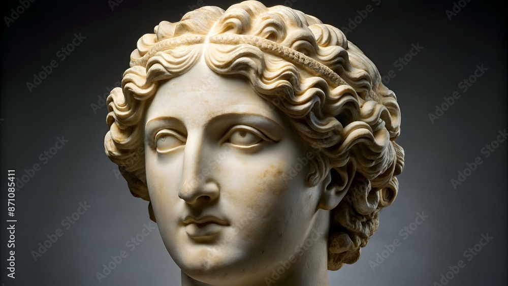 Marble head of the Aphrodite Marble head of the Aphrodite