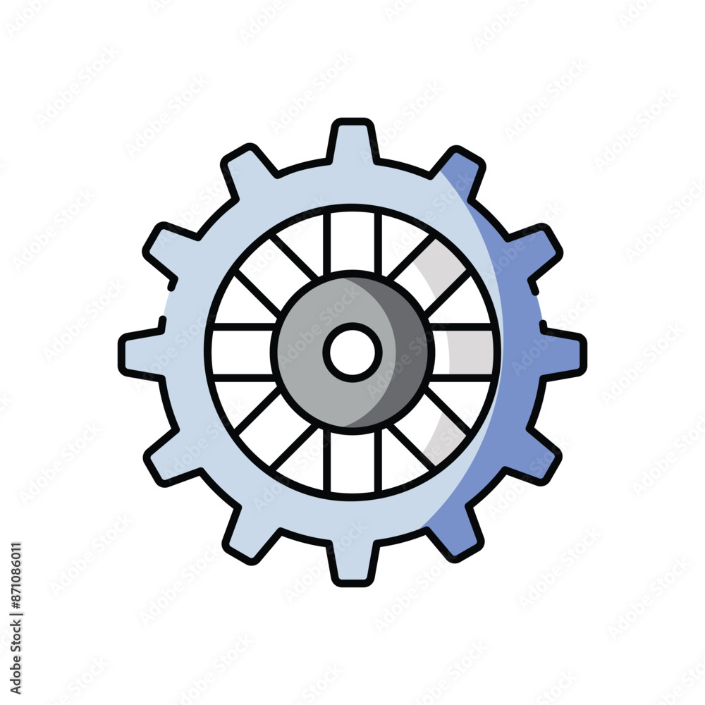 Gear vector icon Gear vector icon