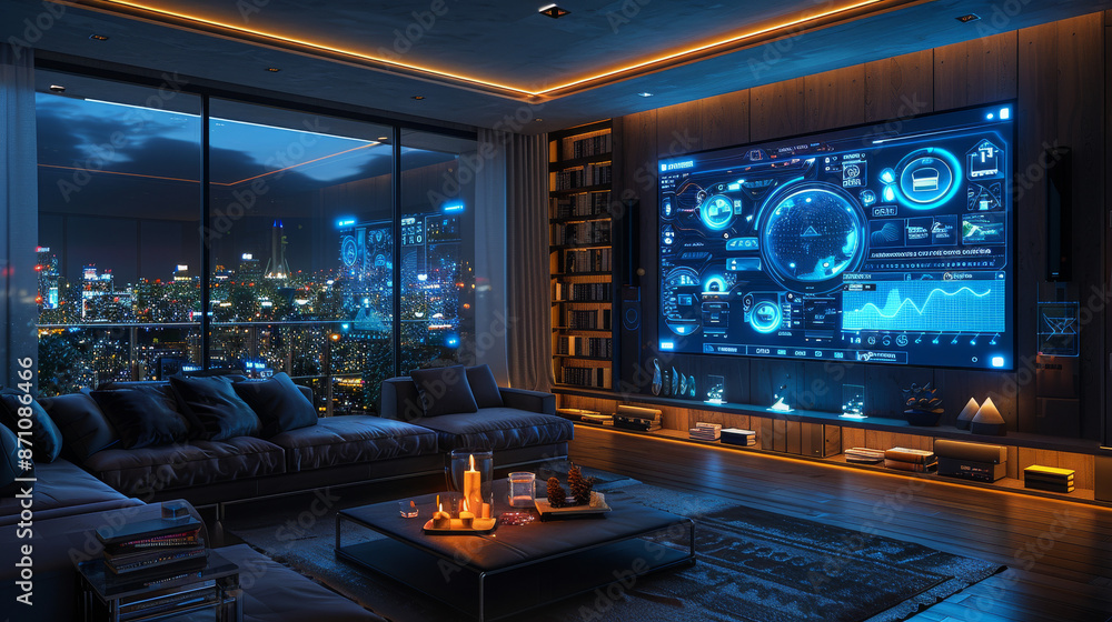 Smart Home Control Panel with Holographic Interface Smart Home Control Panel with Holographic Interface