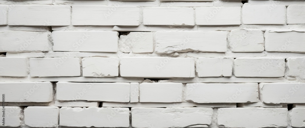 White brick wall texture perfect for use in backgrounds, home decor, construction concepts, and interior design projects. White brick wall texture perfect for use in backgrounds, home decor, construction concepts, and interior design projects.