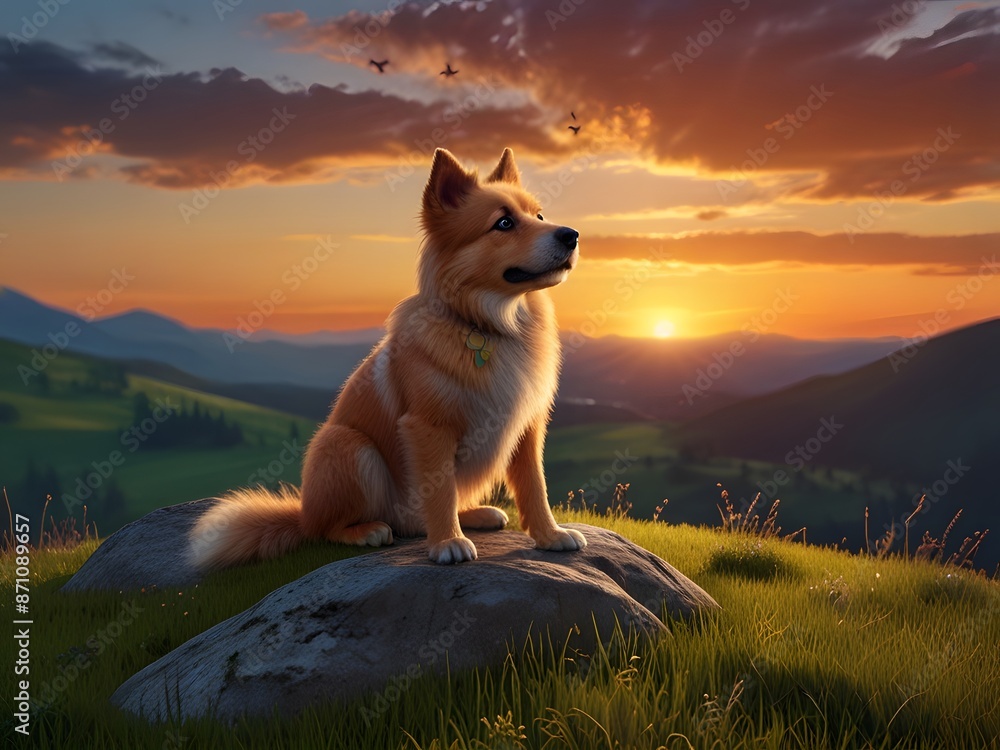 dog in the mountains dog in the mountains