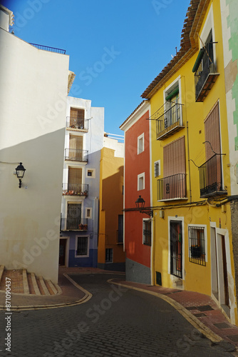 La Vila Joiosa town in Costa Blanca, Spain photo