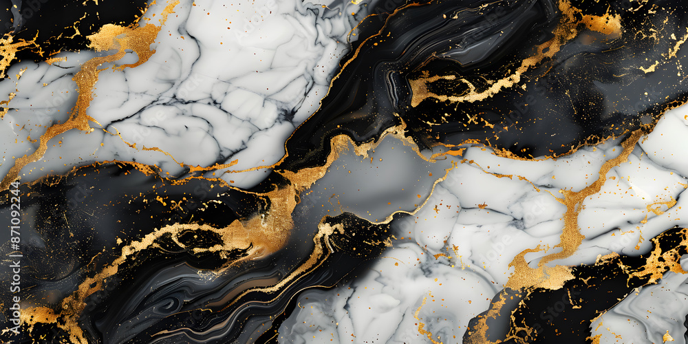 Black and white marble, abstract background Black and white marble, abstract background