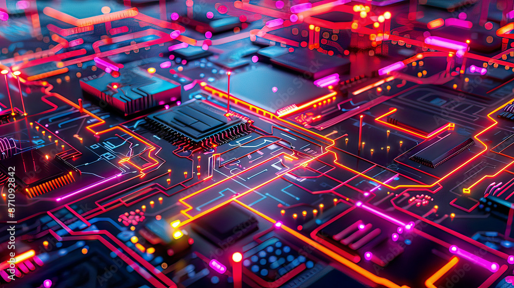Vibrant design of edge computing highlighting data processing and connectivity Vibrant design of edge computing highlighting data processing and connectivity