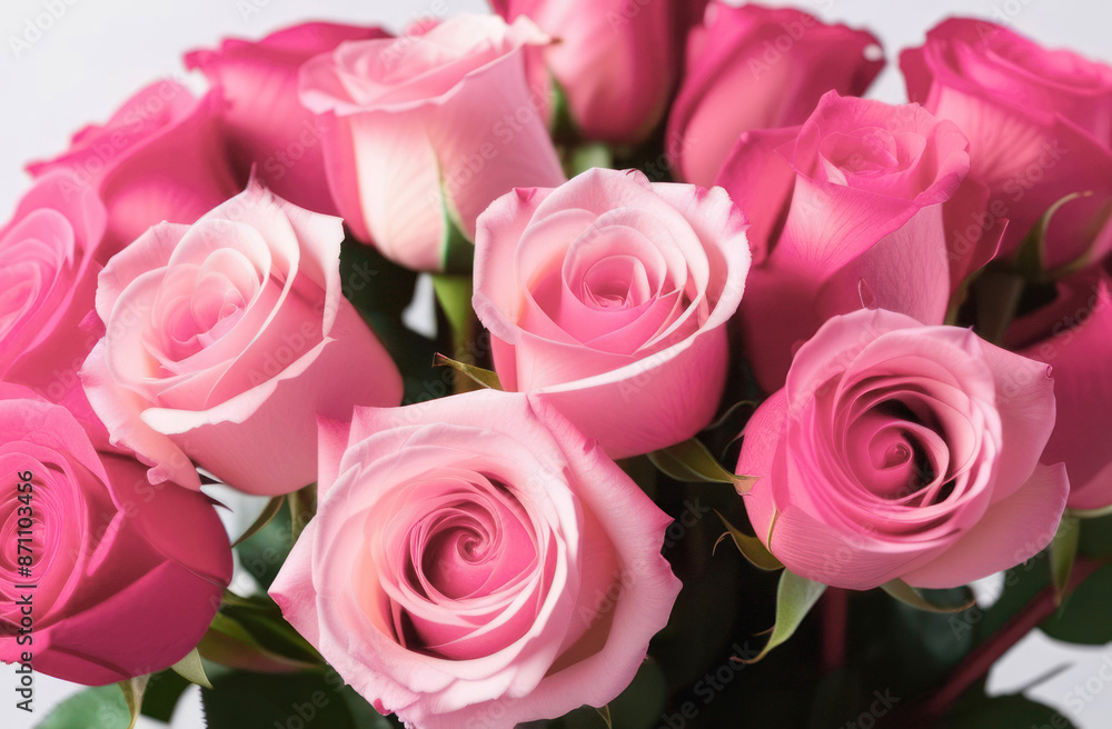 Floral background of pink roses closeup. Congratulations, anniversary Floral background of pink roses closeup. Congratulations, anniversary