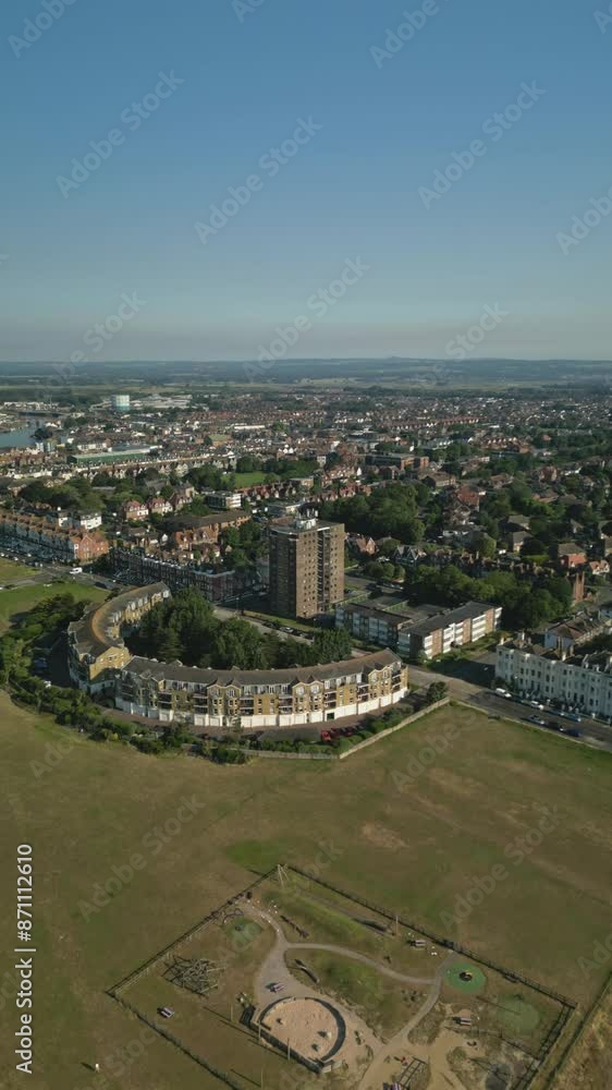 Aerial view from Littlehampton Beach Aerial view from Littlehampton Beach