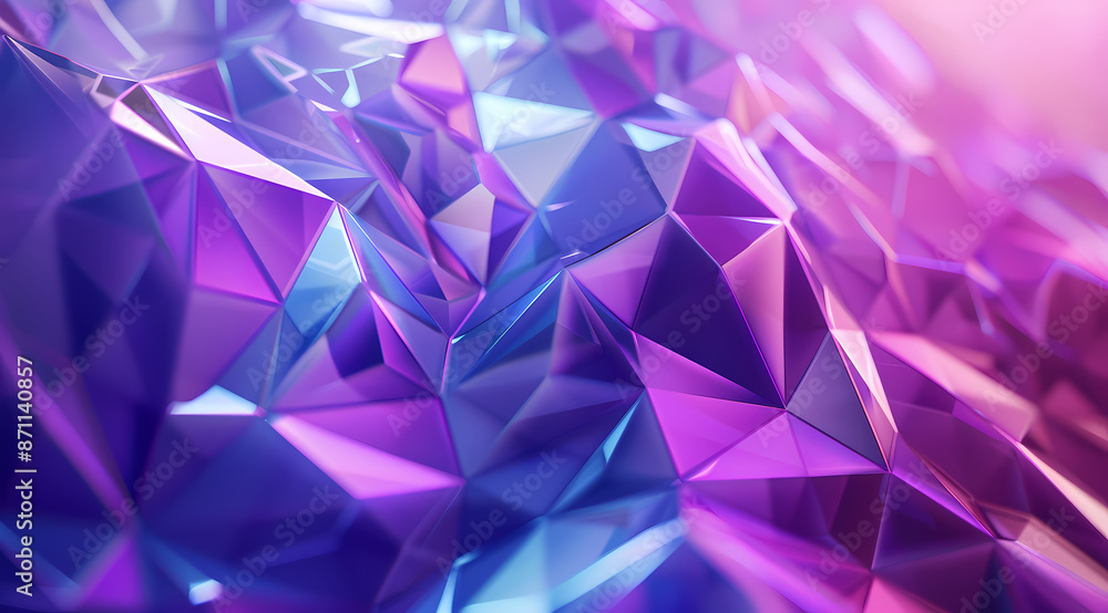 Abstract Purple Background with Polygonal Shapes Abstract Purple Background with Polygonal Shapes