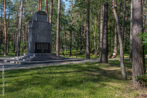 Ponary forest, the massacre site of 100,000 Polish Jews of Vilna, Poles, and Russians by the Nazis during WW2. Ponary is located 10 km from the center of Vilnius, Lithuania.