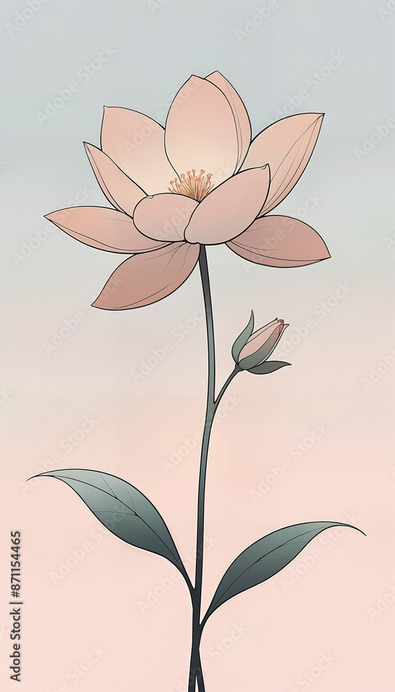 illustration of a flower illustration of a flower