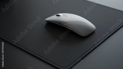 Blank template for a computer mouse pad with three dimensions