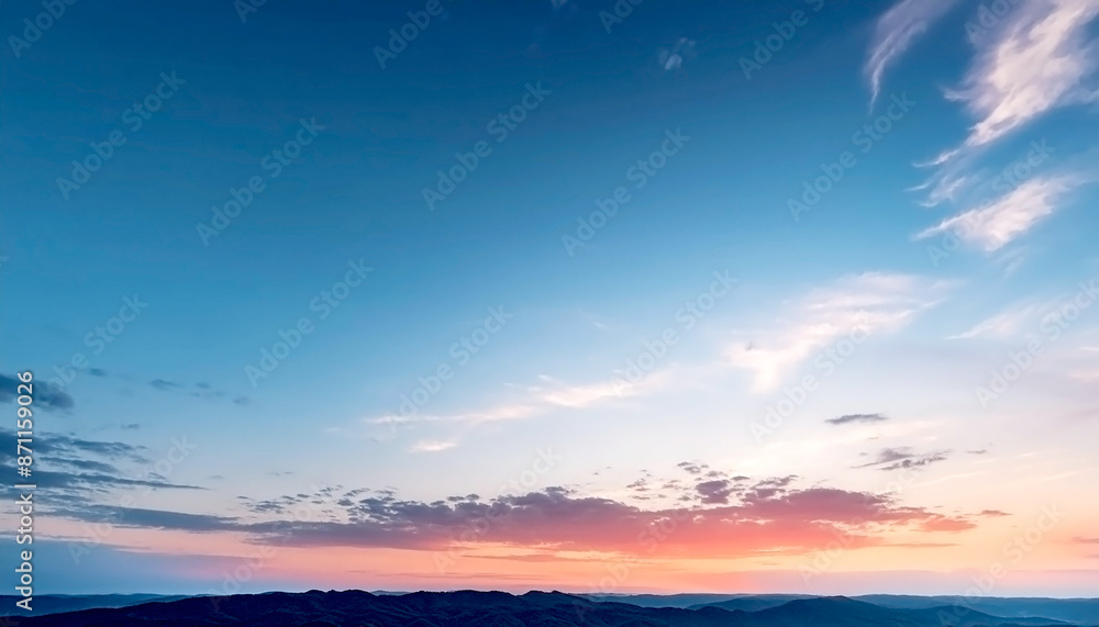 夕焼けの美しい景色 夕焼けの美しい景色