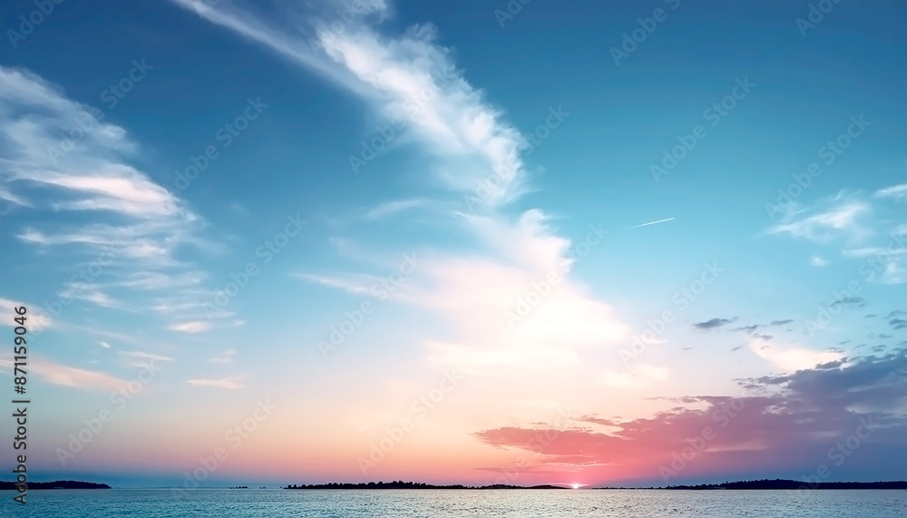 夕焼けの美しい景色 夕焼けの美しい景色