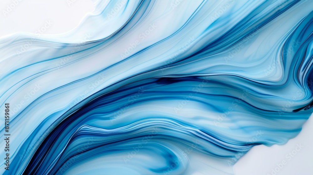 A blue wave with a white background A blue wave with a white background