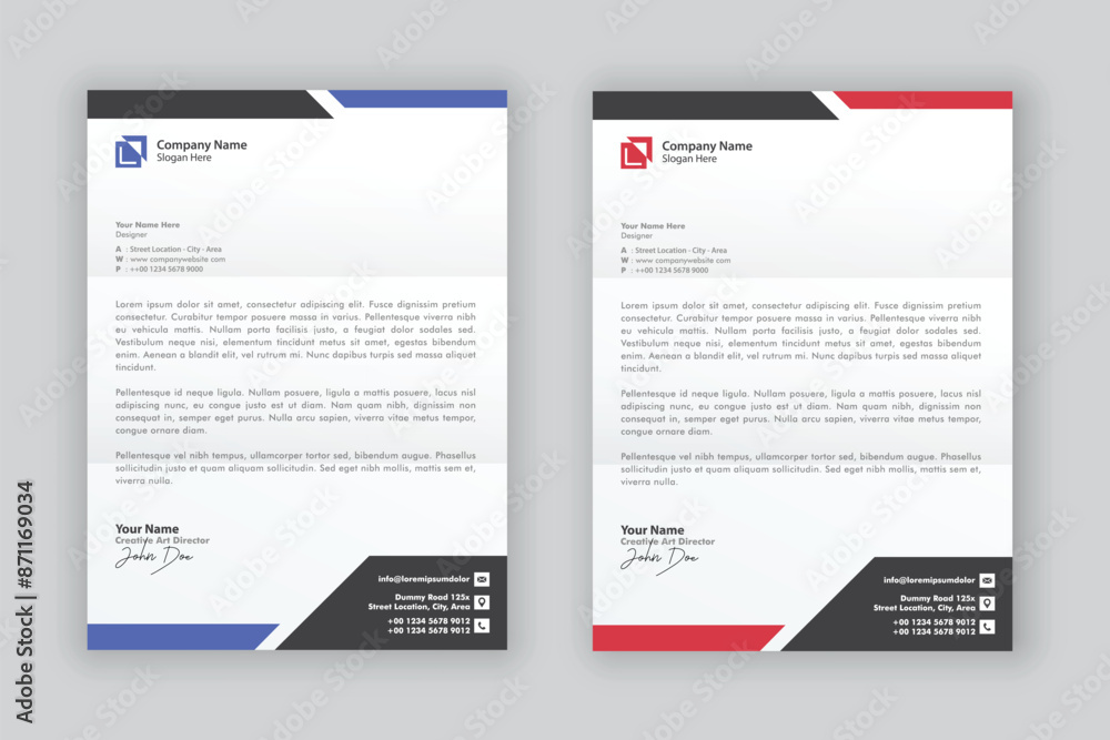business corporate letterhead design template business corporate letterhead design template