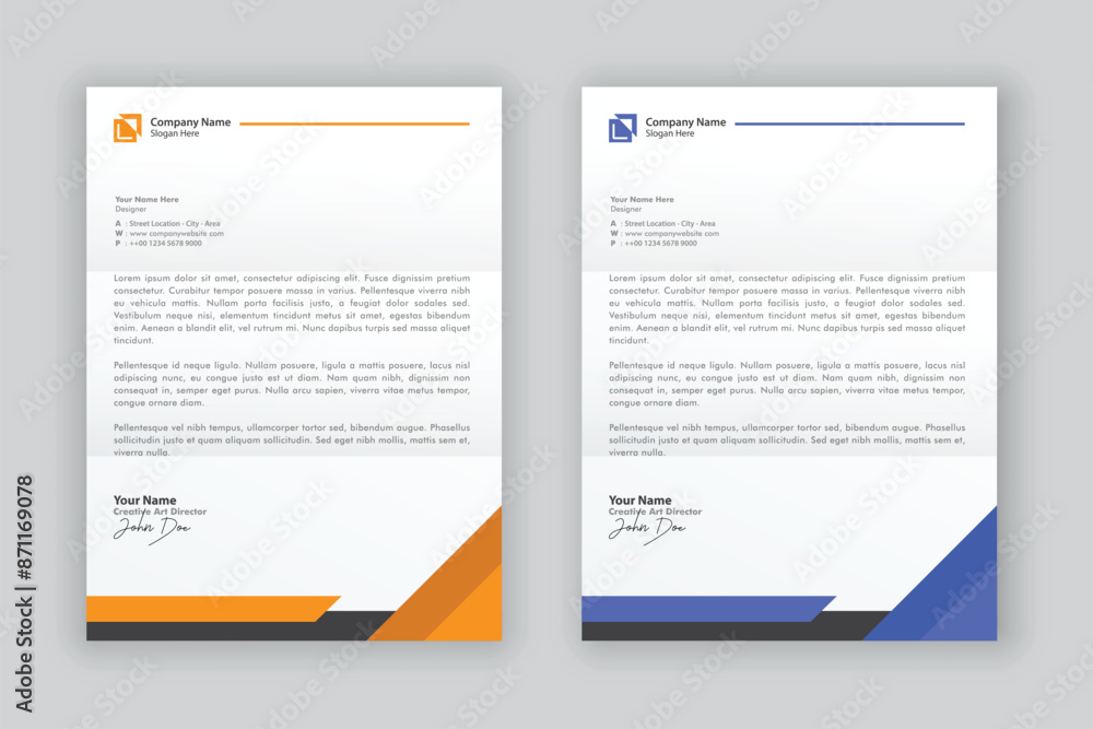 business corporate letterhead design template business corporate letterhead design template