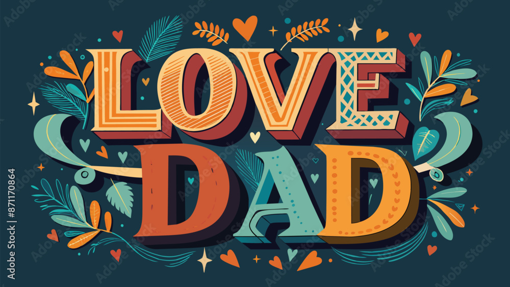 Typography Love for Dad: A Special Father's Day Tribute Typography Love for Dad: A Special Father's Day Tribute