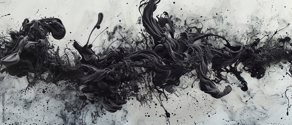 Abstract Black and White Fluid Ink Art
Abstract Black and White Fluid Ink Art