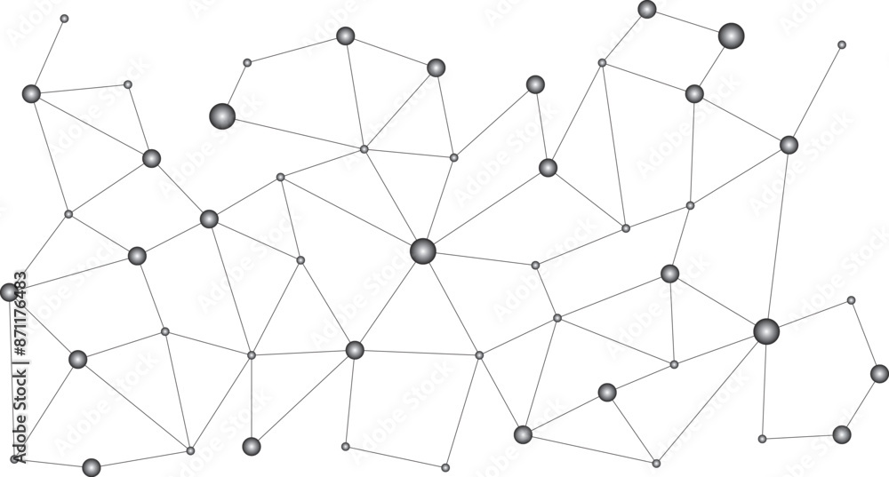 Connected dots - abstract design Connected dots - abstract design